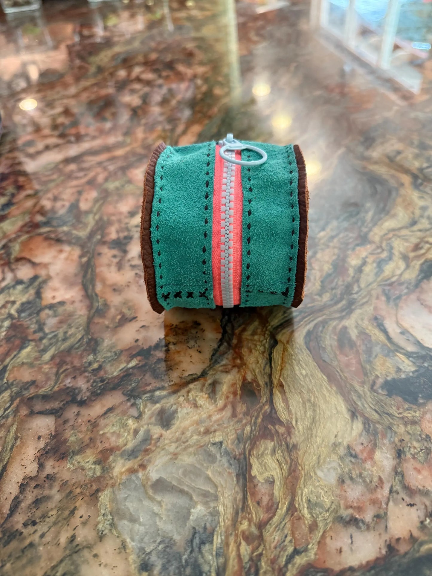 Handsewn Leather Travel Jewelry Case