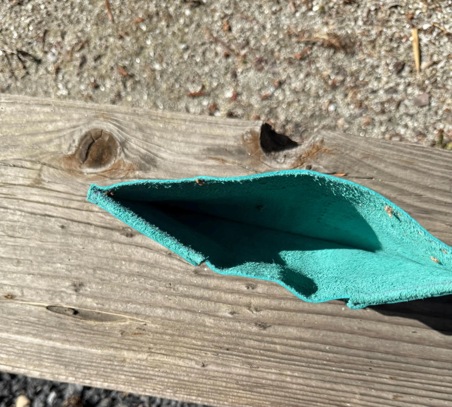 Teal Cow Leather Wallet