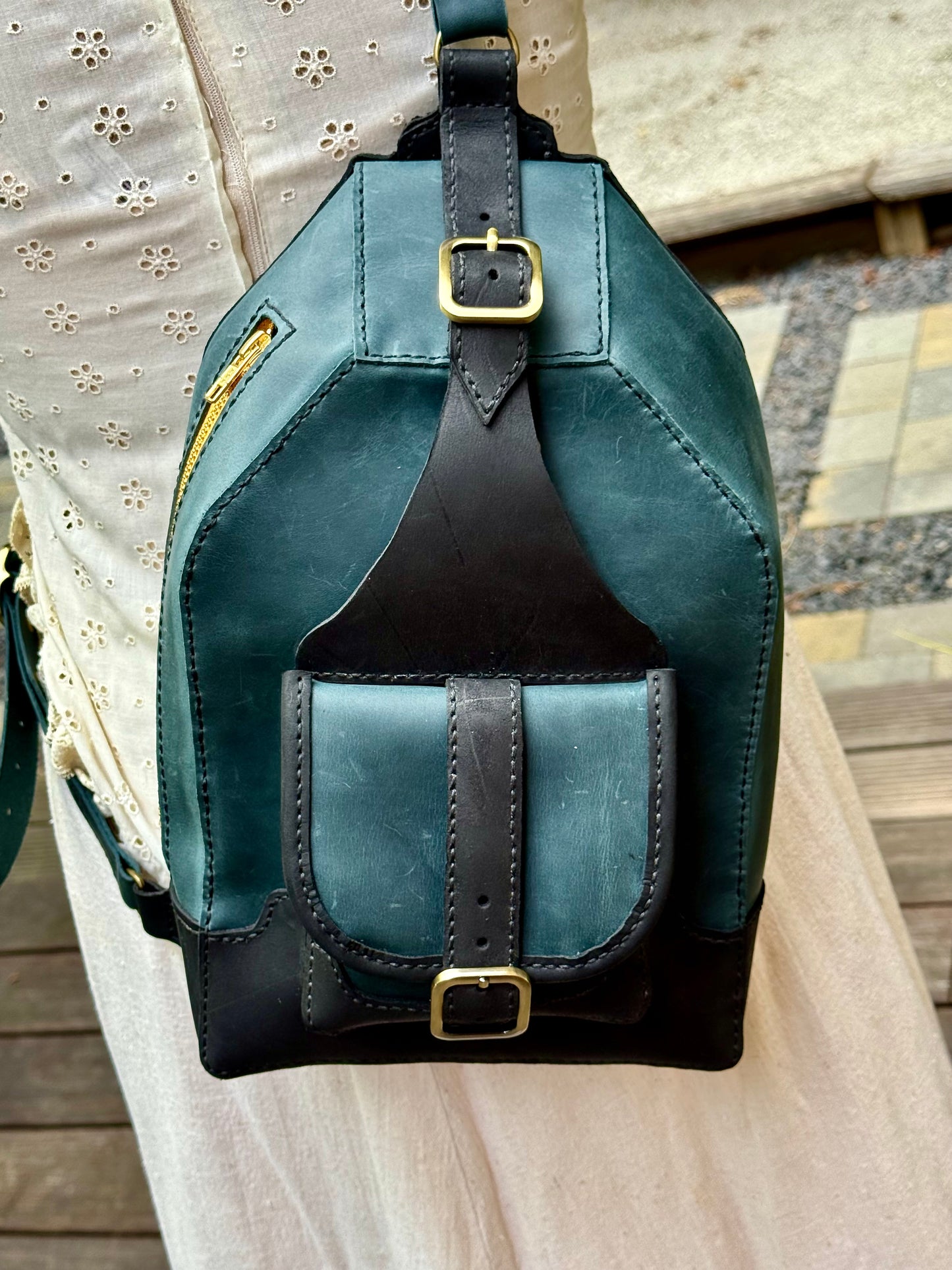 Handcrafted Leather Crossbody Bag