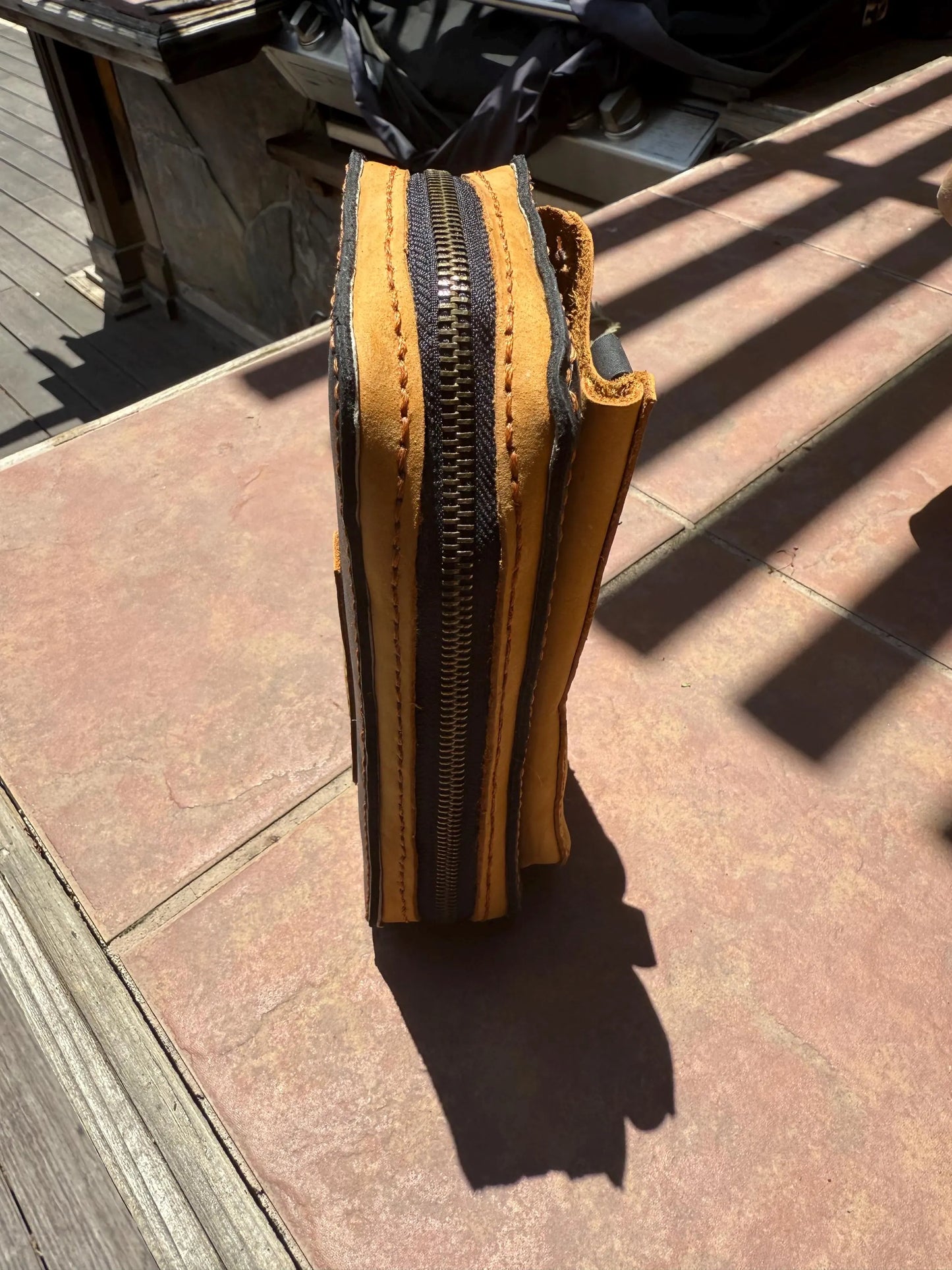 Hand-Stitched Cow Leather Wallet